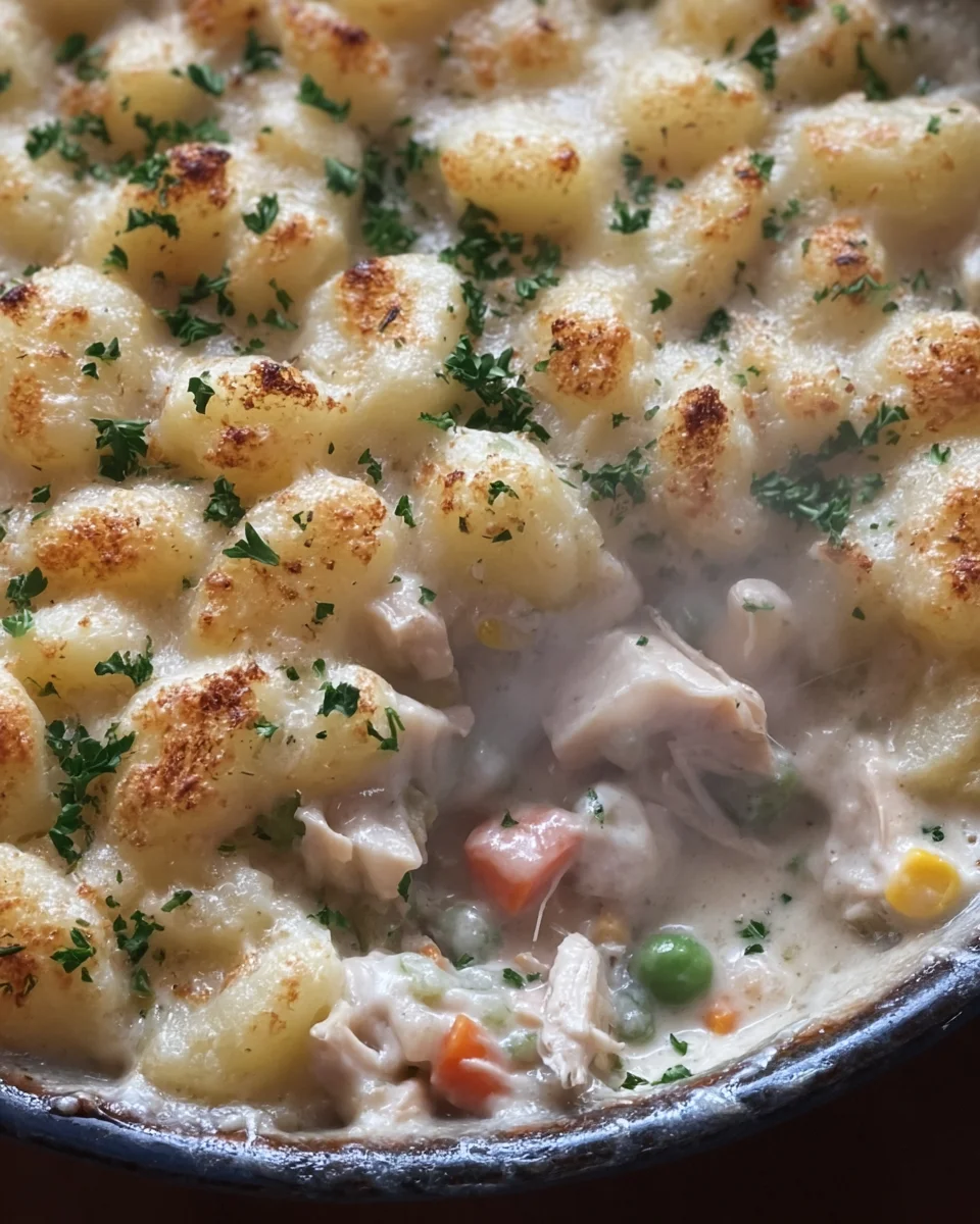 Gnocchi Topped Chicken Pot Pie