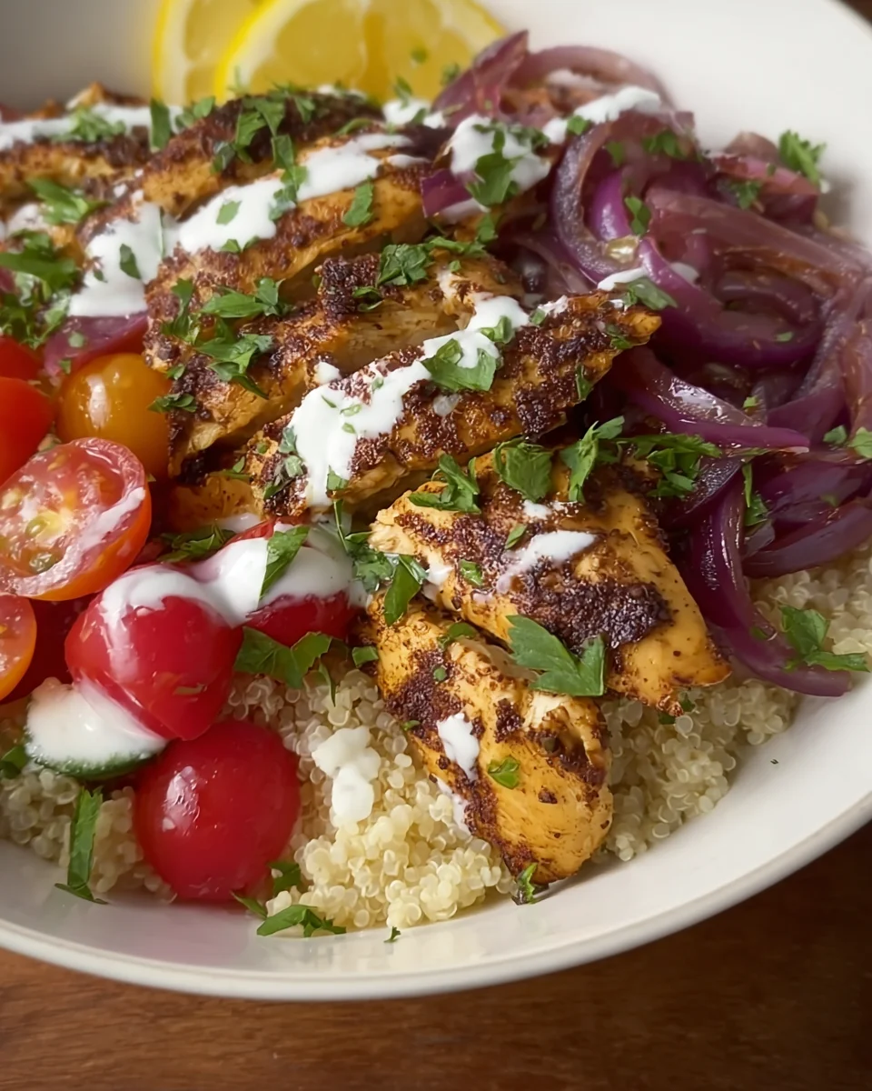 Healthy Chicken Shawarma Bowls