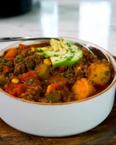 LOADED HAMBURGER VEGETABLE SOUP