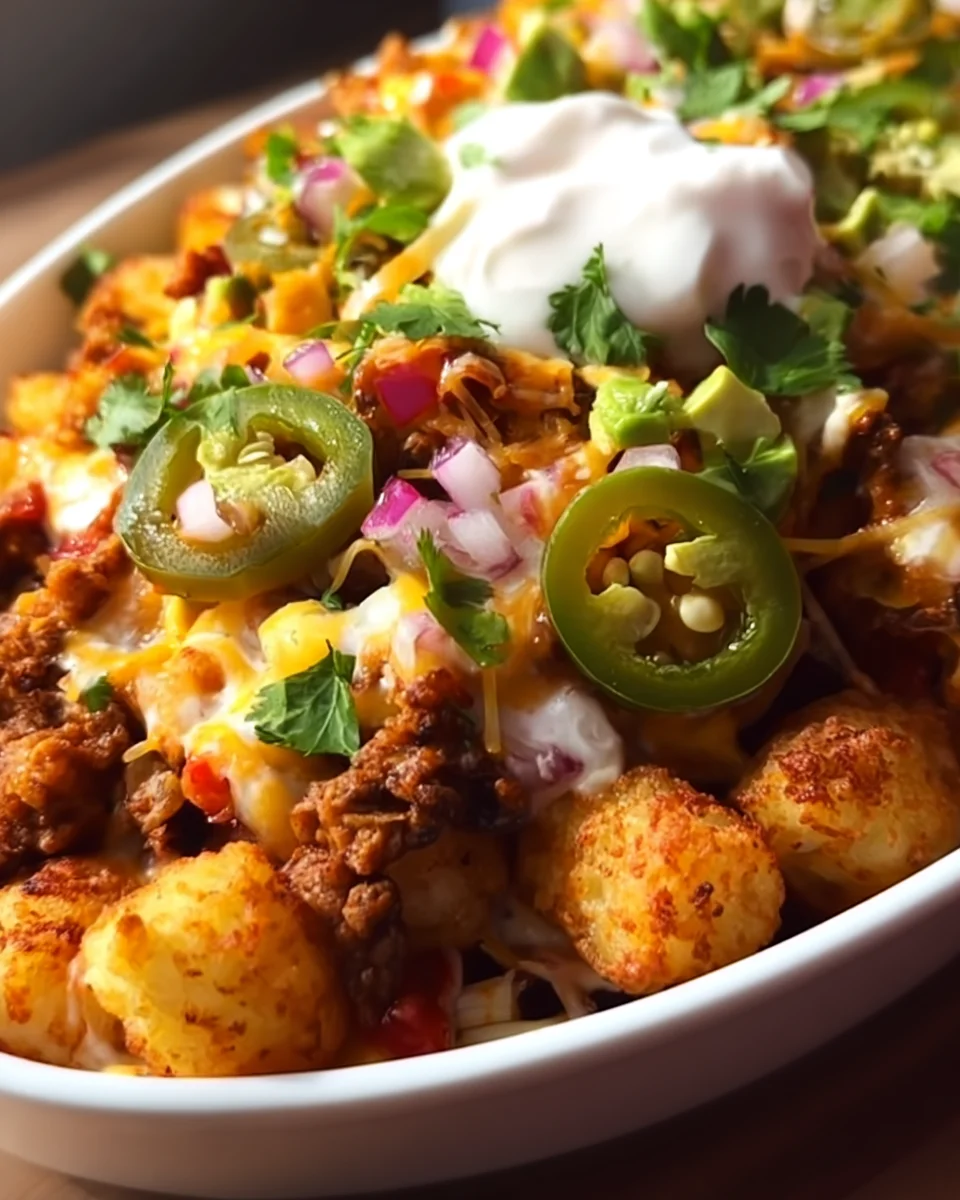 Loaded Tater Tot Nachos