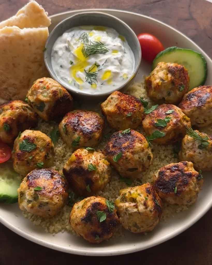 Mediterranean Chicken Meatballs