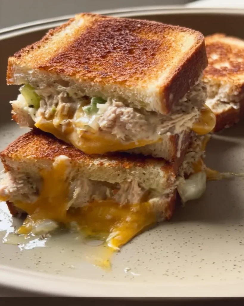 Mini Triple-Decker Tuna Melts