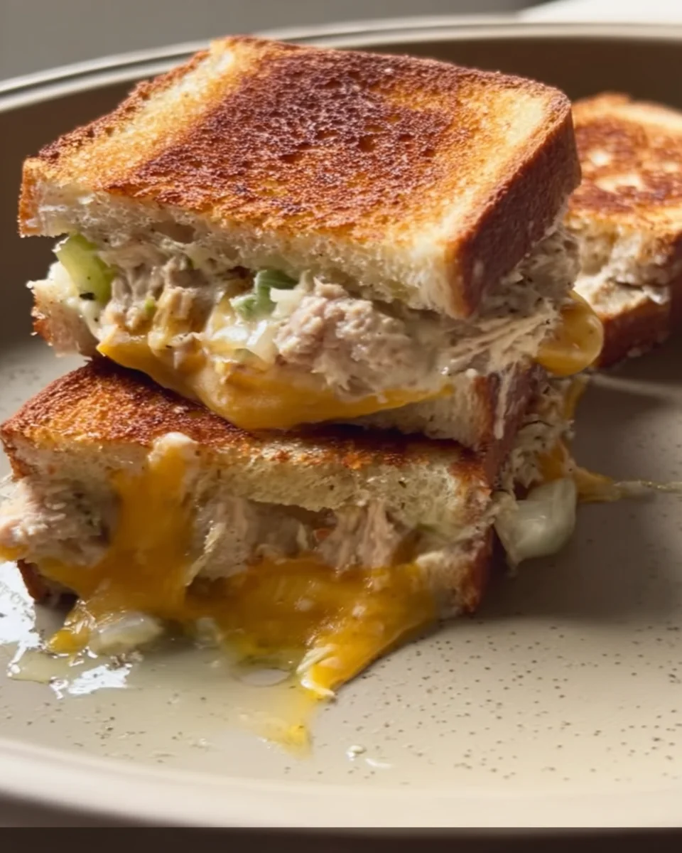 Mini Triple-Decker Tuna Melts