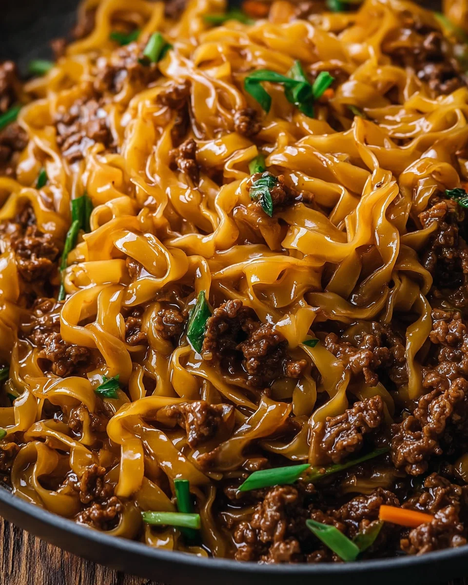 Mongolian Beef and Noodles