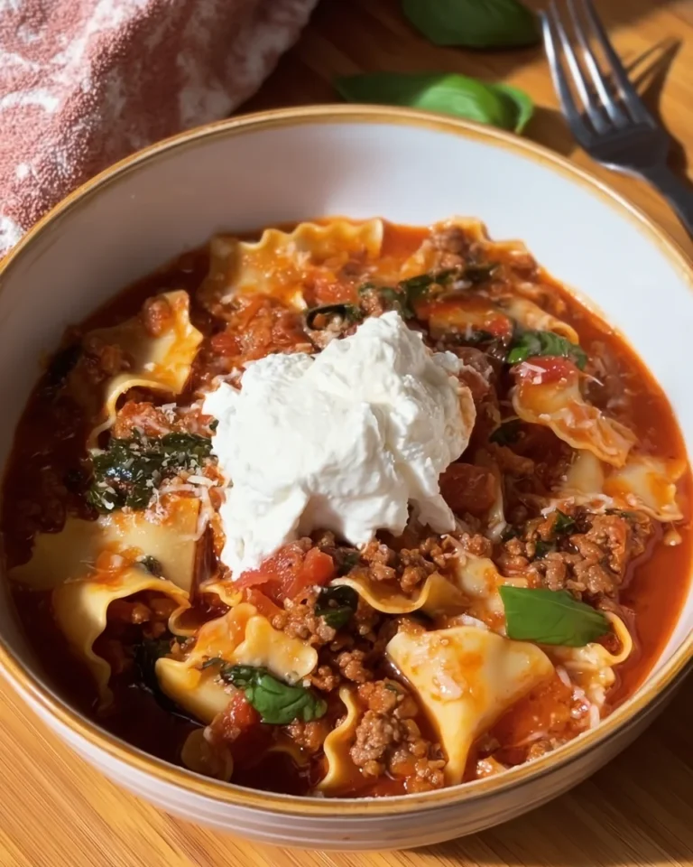 One-Pot Lasagna Soup