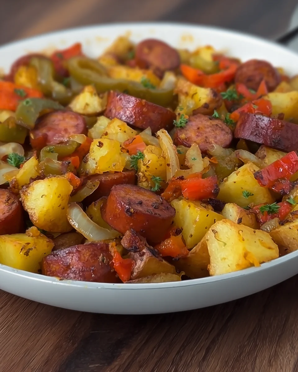 One pan Sausage Potato Skillet
