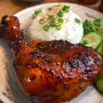 Oven Baked Honey Soy Glazed Chicken Leg