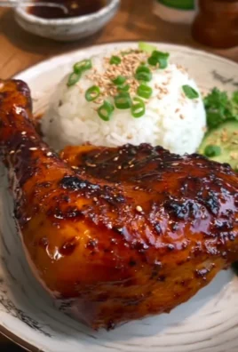 Oven Baked Honey Soy Glazed Chicken Leg