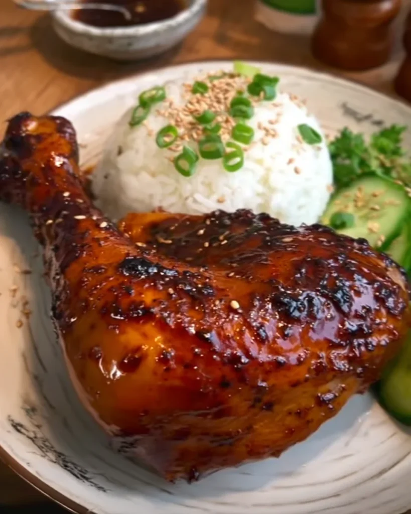 Oven Baked Honey Soy Glazed Chicken Leg