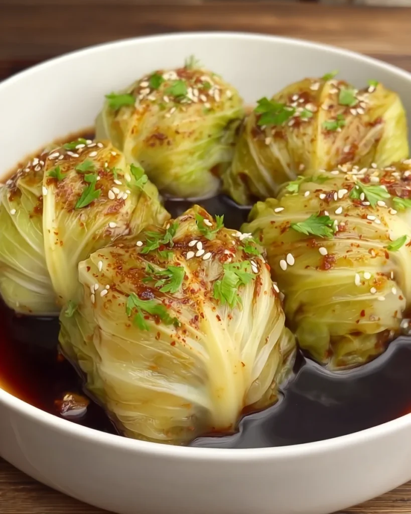 Stuffed Napa Cabbage Rolls