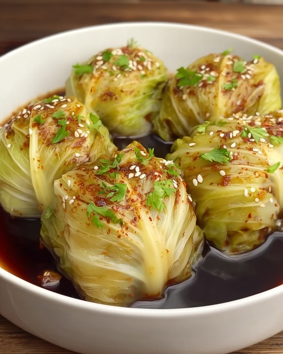 Stuffed Napa Cabbage Rolls