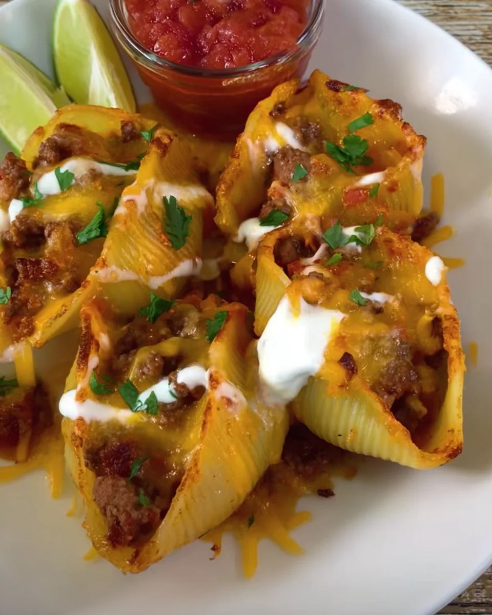 Taco Stuffed Pasta Shells