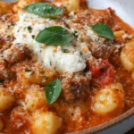 Three Cheese Baked Gnocchi