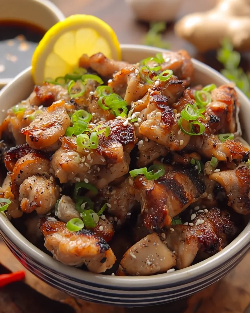 Yakitori-Inspired Salt And Pepper Chicken Bites