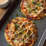 Harissa Chicken Flatbreads