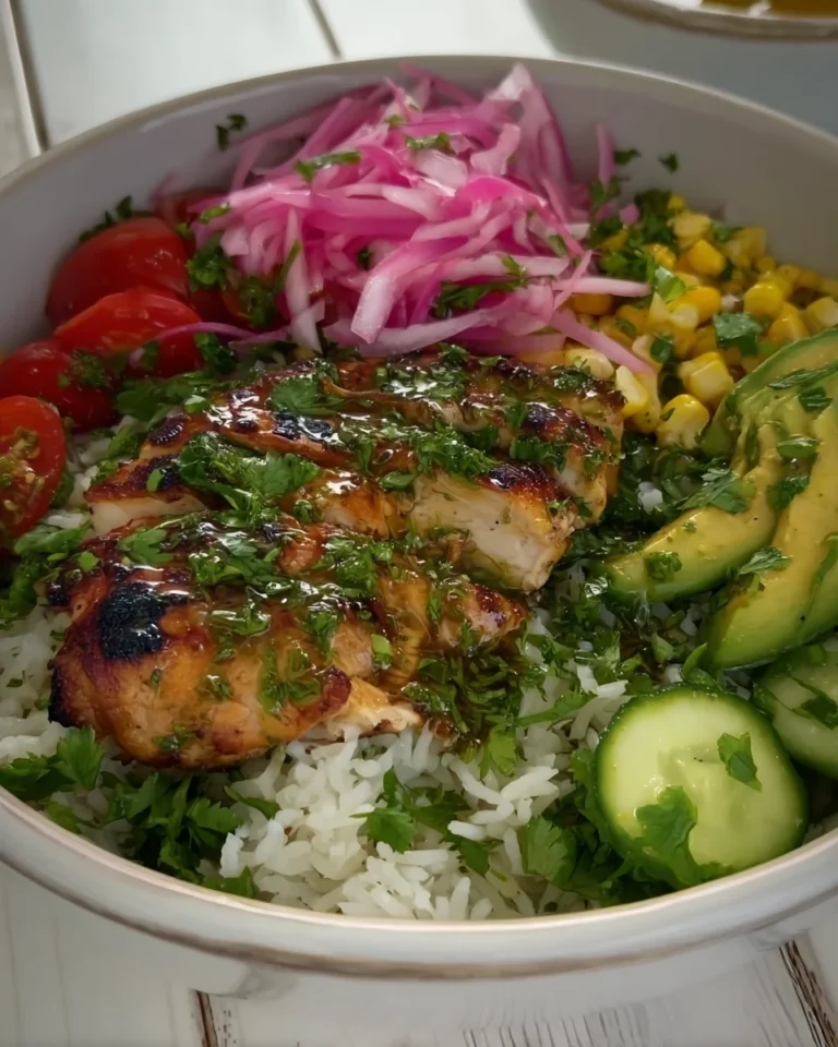 honey lime cilantro chicken & rice bowls