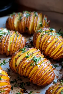 Garlic Herb Hasselback Potatoes