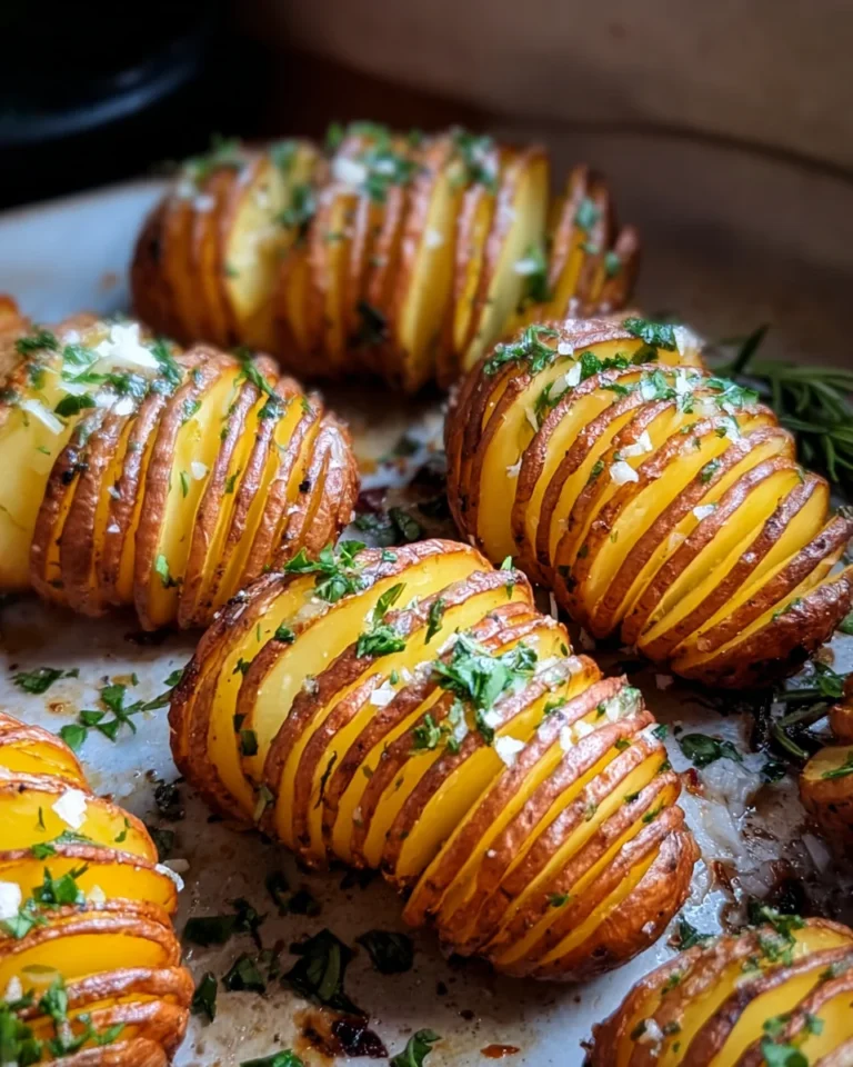 Garlic Herb Hasselback Potatoes