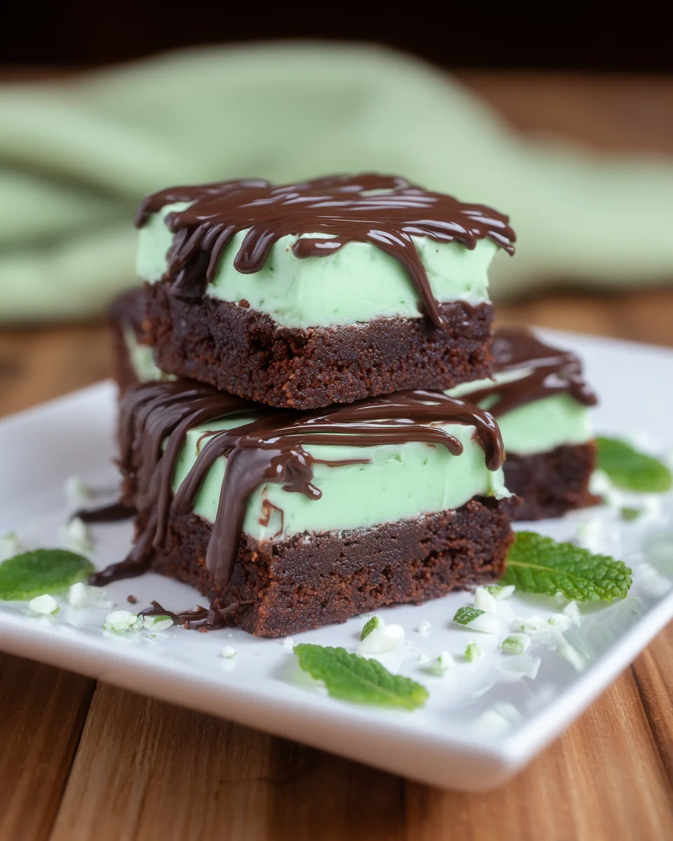 Irish Mint Brownies