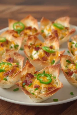 Jalapeno Popper Wonton Cups