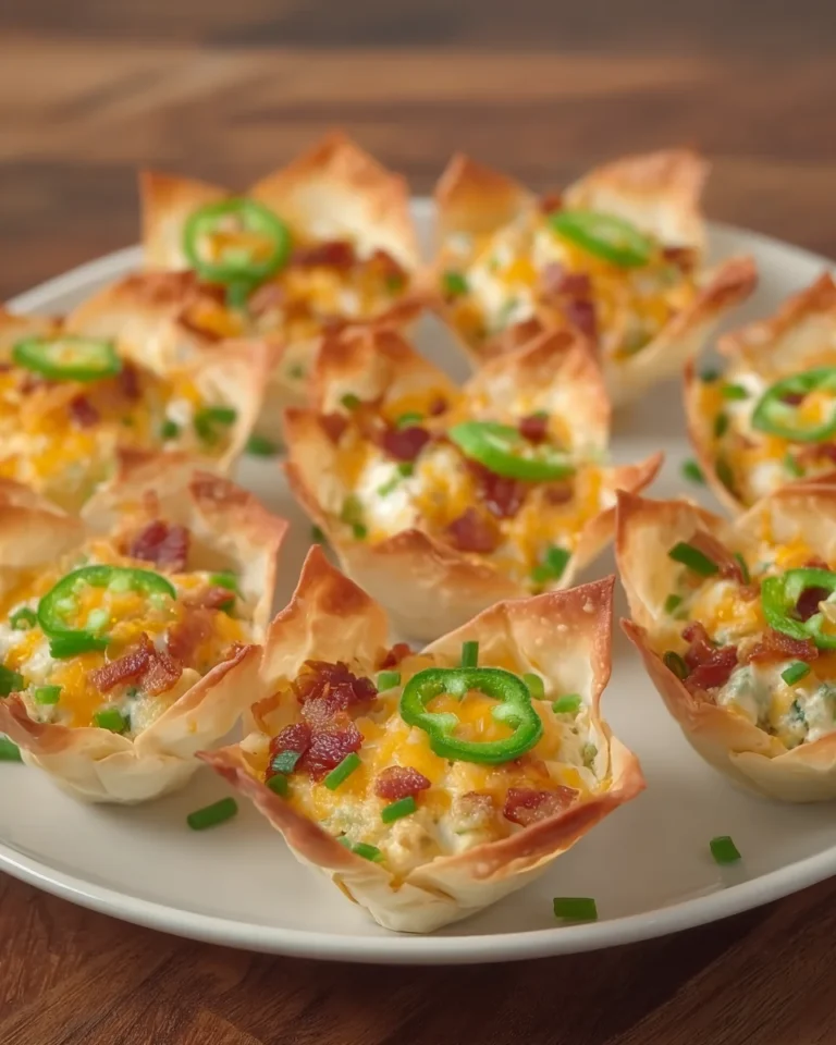 Jalapeno Popper Wonton Cups