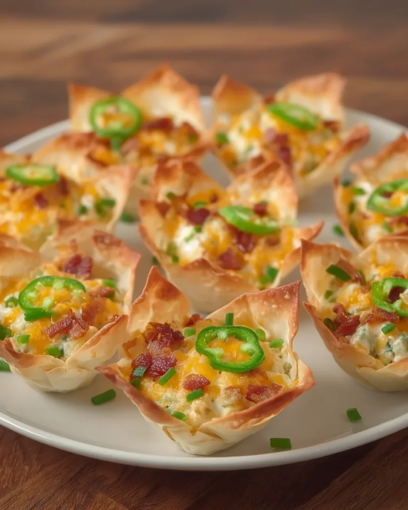 Jalapeno Popper Wonton Cups