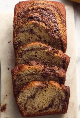 Nutella Swirled Banana Bread