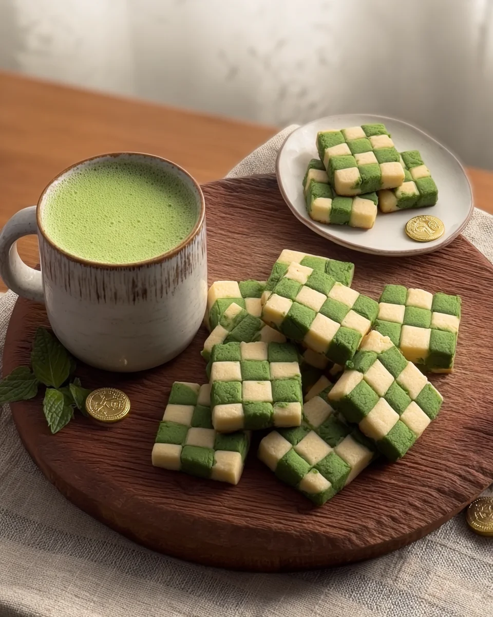 St. Patrick's Day Checkerboard Cookies