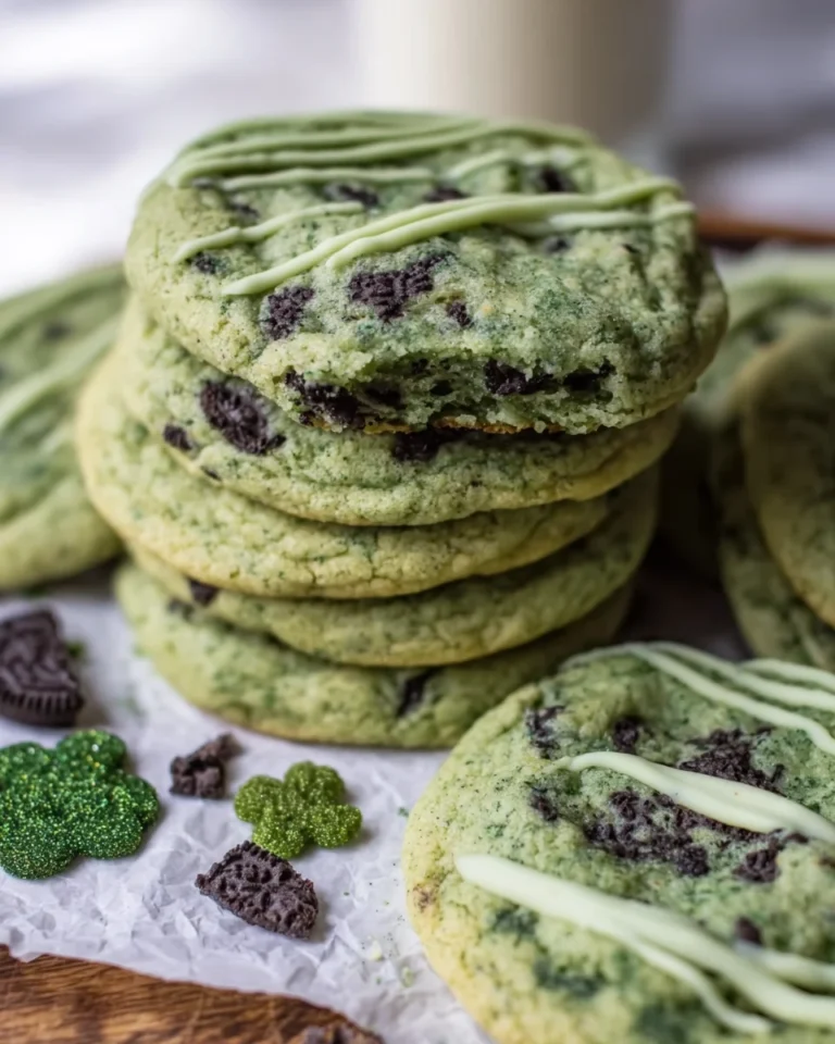 St. Patrick's Day Chewy & Soft Oreo Shamrock Shake Cookies