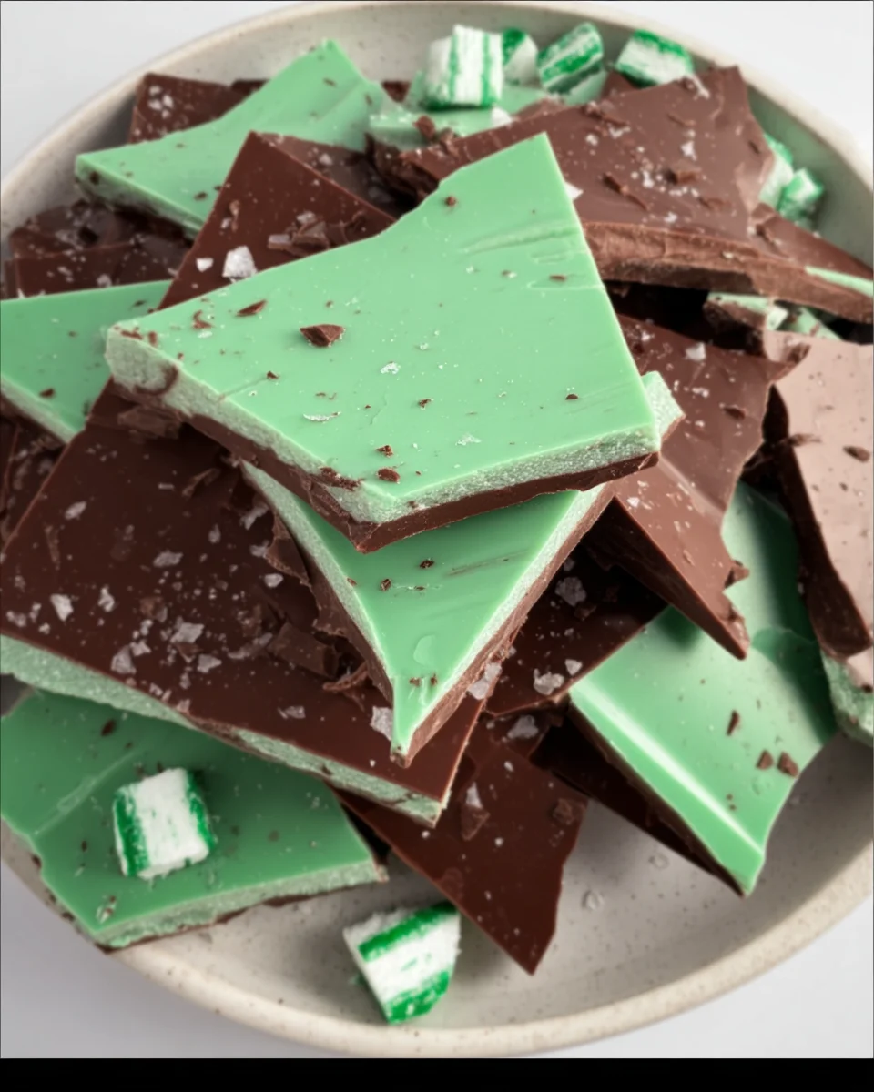 St. Patrick’s Day Grasshopper Mint Chocolate Bark