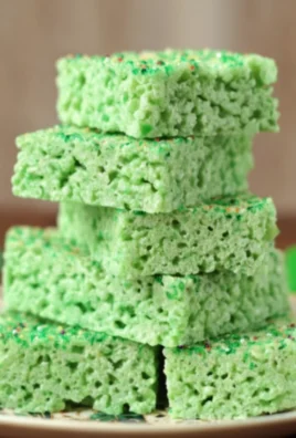 St. Patrick’s Day Lime Jello Rice Krispie Treats