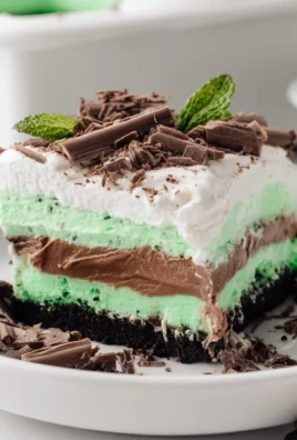St. Patrick’s Day Mint Chocolate Lasagna