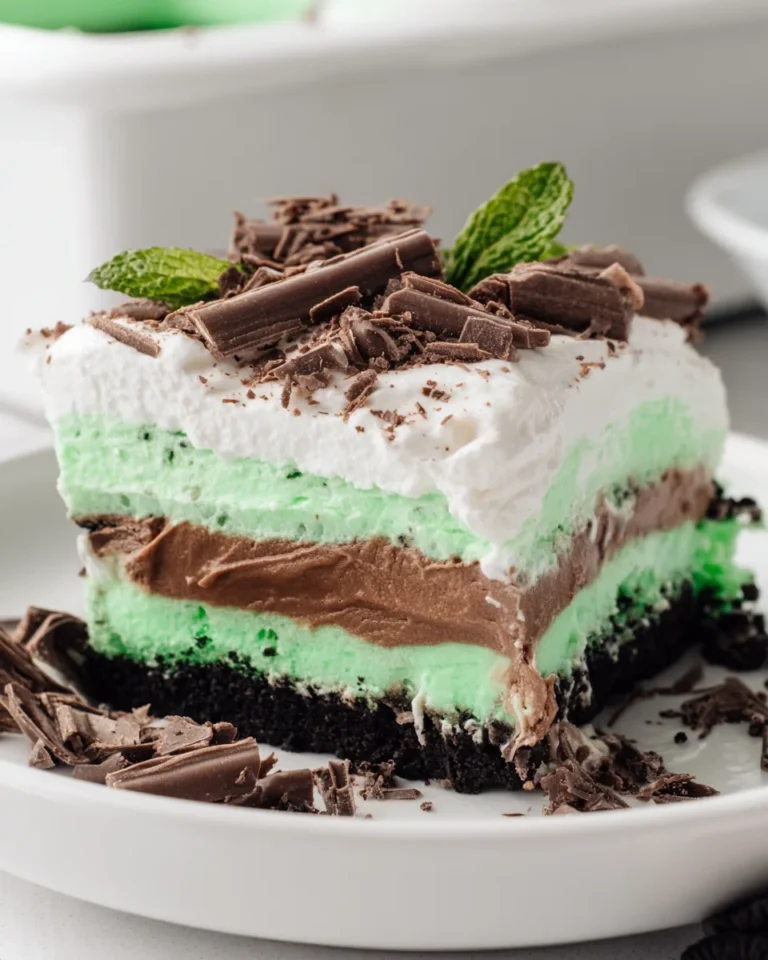 St. Patrick’s Day Mint Chocolate Lasagna