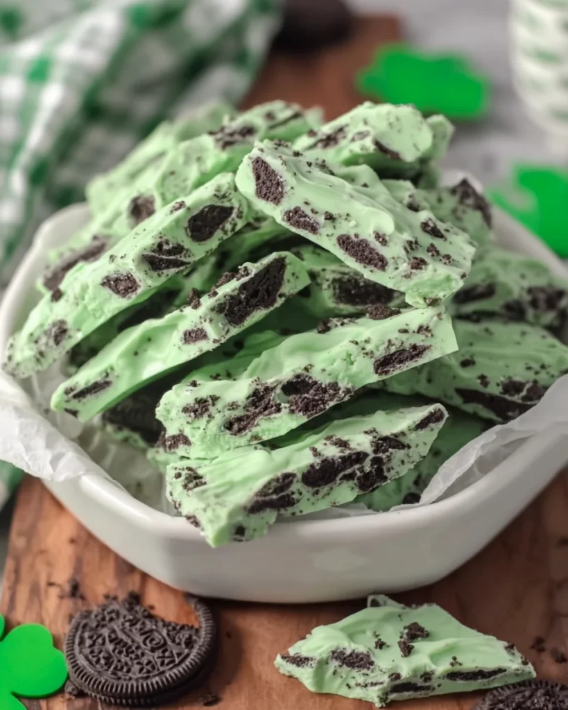 St. Patrick's Day Mint Oreo Bark