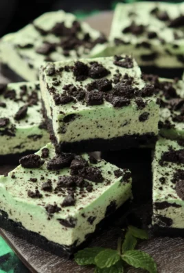 St. Patrick’s Day Mint Oreo Cheesecake Bars