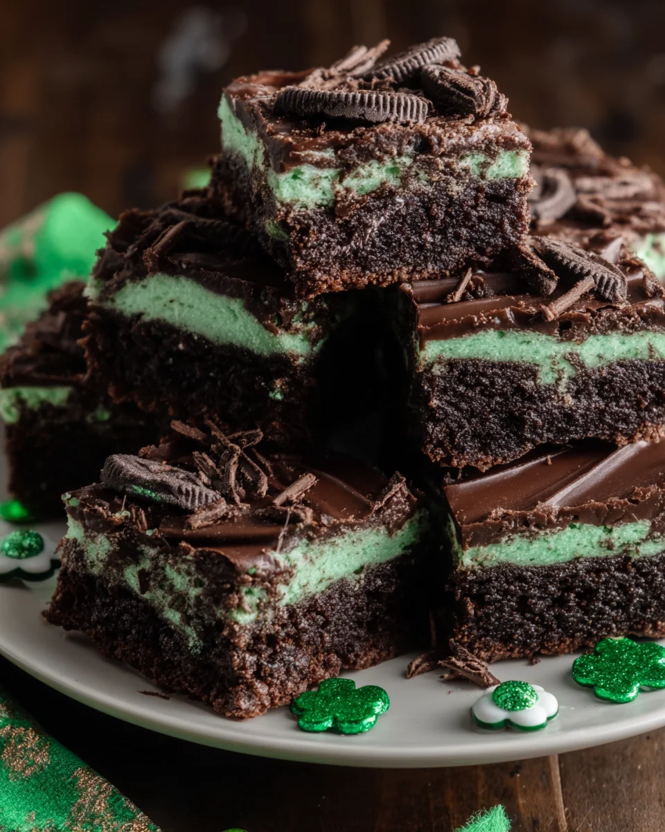 St. Patrick’s Day Ultimate Mint Brownies