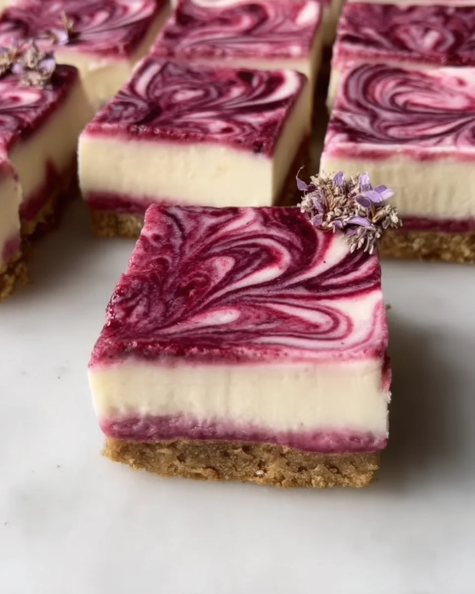 Vegan Raspberry Cheesecake Bars