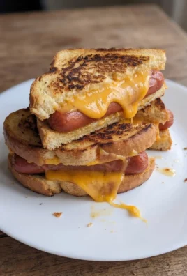 Air Fryer Grilled Cheese Hot Dog