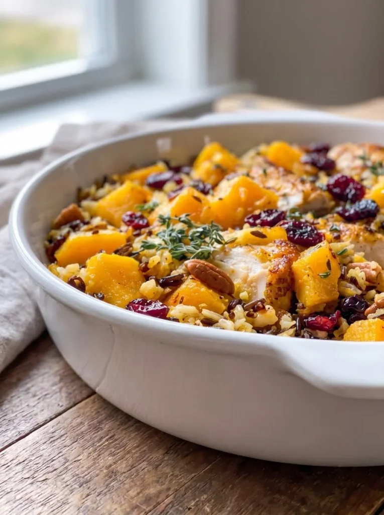 Butternut Squash Chicken Casserole