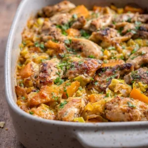 Chicken Butternut Squash Casserole