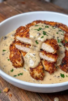 Crispy Chicken with Cream Sauce