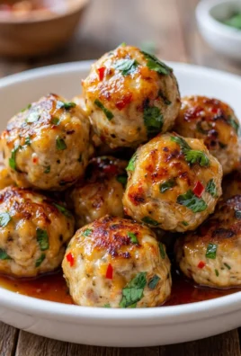 Easy Thai Baked Chicken Meatballs