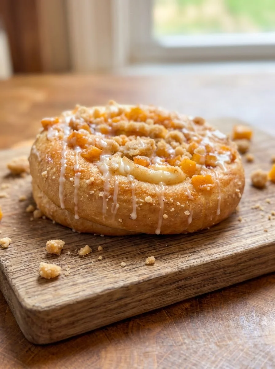 Peach Streusel Danish