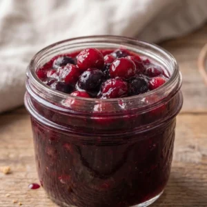 Cabernet Cranberry and Blueberry Sauce