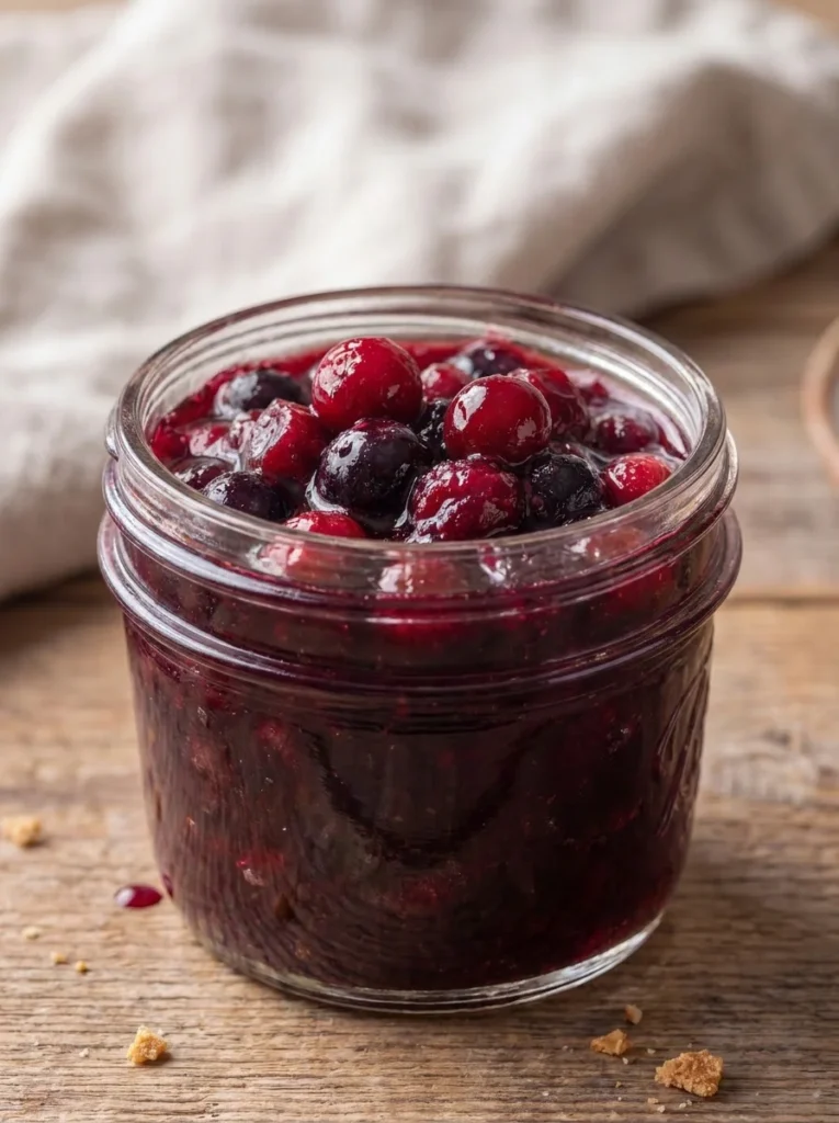 Cabernet Cranberry and Blueberry Sauce