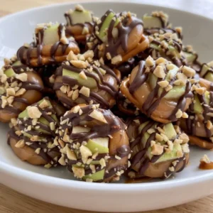 Caramel Apple Pretzel Bites