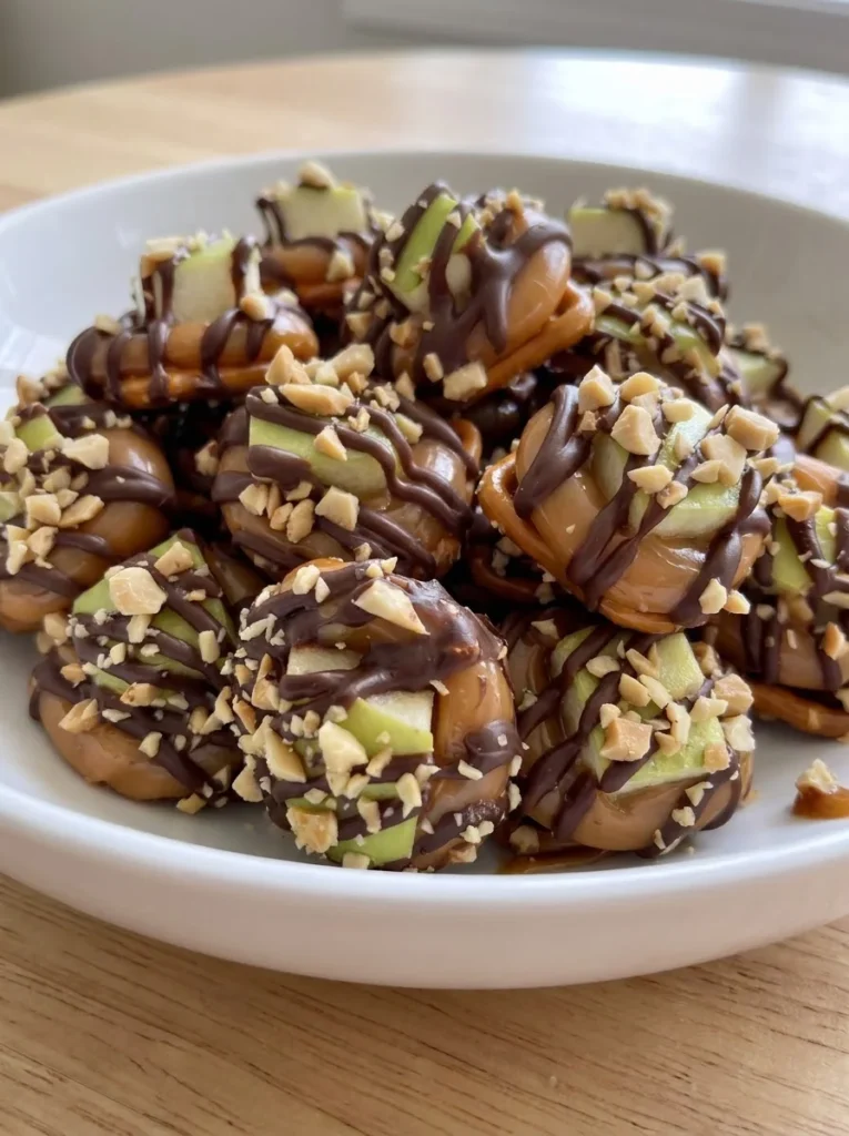 Caramel Apple Pretzel Bites