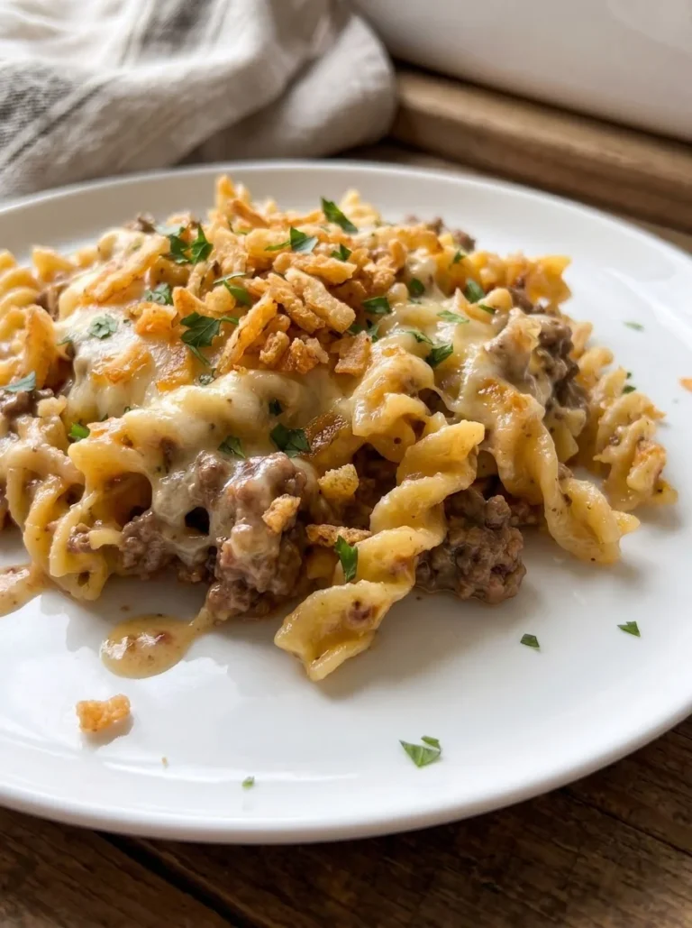 Cheesy Ground Beef Pasta