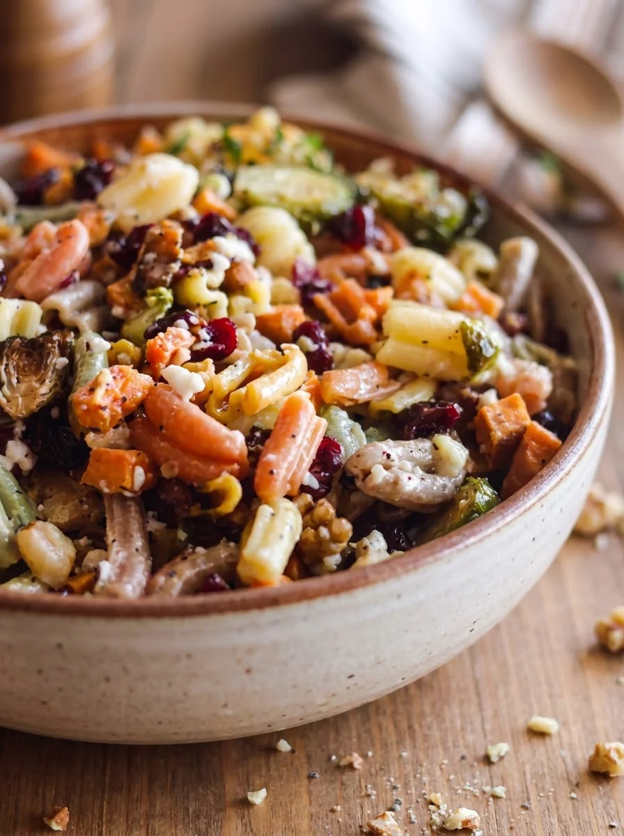 Cozy Vegan Fall Pasta Salad