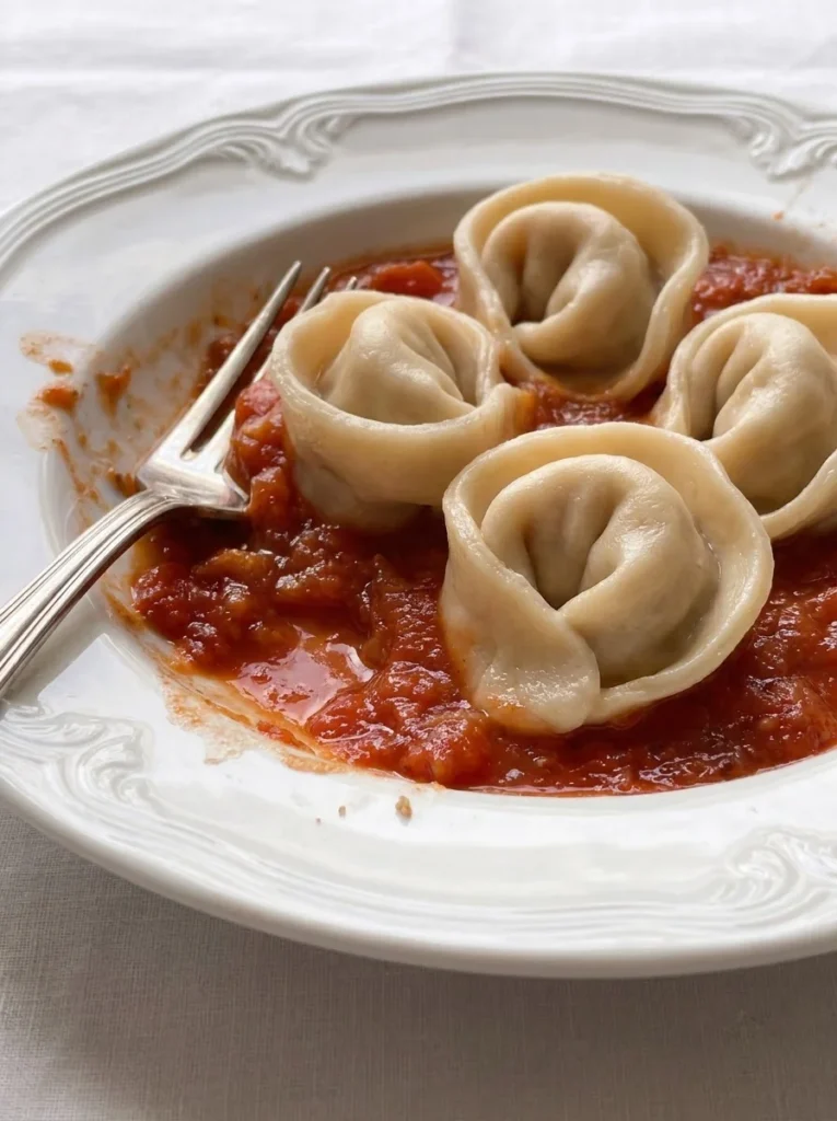 Ear Shaped Pasta with Sauce